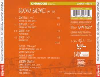 CD Grażyna Bacewicz: The Two Piano Quintets ∙ Quartet For Four Violins ∙ Quartet For Four Cellos