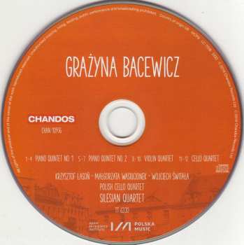 CD Grażyna Bacewicz: The Two Piano Quintets ∙ Quartet For Four Violins ∙ Quartet For Four Cellos