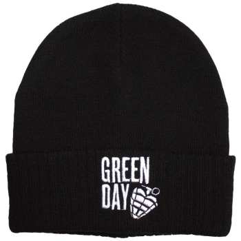Merch Green Day: Sapka Stacked Logo Green Day & Grenade