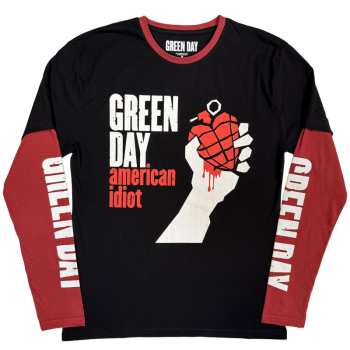 Merch Green Day: Layered Long Sleeve Póló American Idiot
