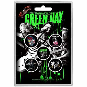 Merch Green Day: Kitűző készlet Revolution
