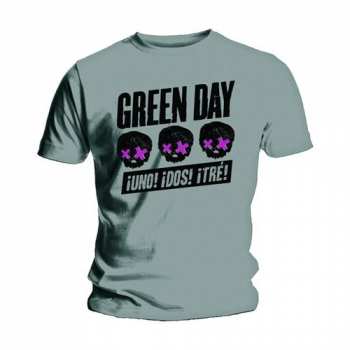 Merch Green Day: Tričko Three Heads Better Than One  S