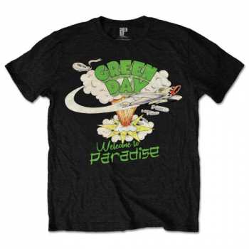 Merch Green Day: Tričko Welcome To Paradise  S