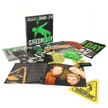 LP Green Day: Warning (green Galaxy, Yellow Marble & Orange Galaxy Vinyl) (25th Anniversary Edition)