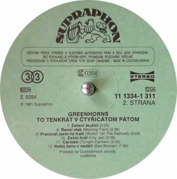 LP Greenhorns: To Tenkrát V Čtyřicátom Pátom