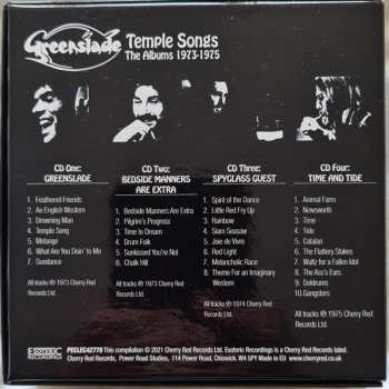 4CD/Dobozkészlet Greenslade: Temple Songs (The Albums 1973-1975)