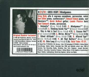 CD Greg Osby: Mindgames
