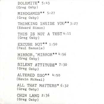 CD Greg Osby: Mindgames