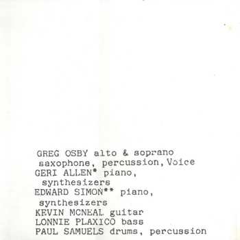 CD Greg Osby: Mindgames