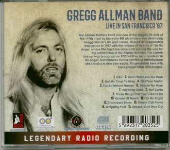 CD The Gregg Allman Band: Live In San Francisco '87