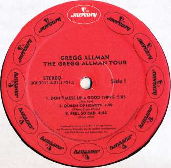 2LP Gregg Allman: The Gregg Allman Tour  LTD