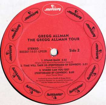 2LP Gregg Allman: The Gregg Allman Tour  LTD