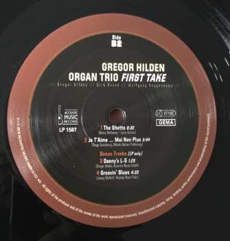 2LP Gregor Hilden Organ Trio: First Take