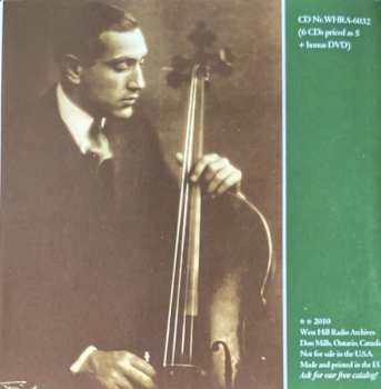 6CD/DVD/Dobozkészlet Gregor Piatigorsky: The Art Of  (Rare 78s Unissued Studio Recordings, Public Performances And Broadcasts)