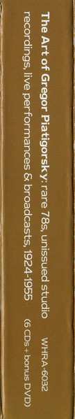 6CD/DVD/Dobozkészlet Gregor Piatigorsky: The Art Of  (Rare 78s Unissued Studio Recordings, Public Performances And Broadcasts)