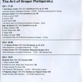 6CD/DVD/Dobozkészlet Gregor Piatigorsky: The Art Of  (Rare 78s Unissued Studio Recordings, Public Performances And Broadcasts)