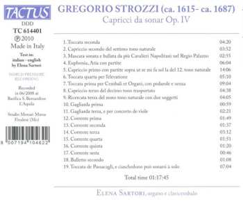 CD Elena Sartori: Capprici Da Sonar Op. IV