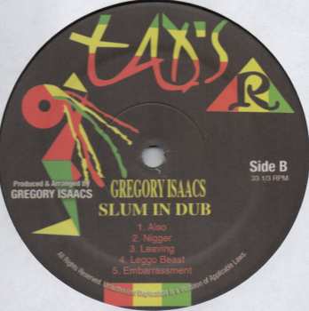 LP Gregory Isaacs: Slum In Dub 