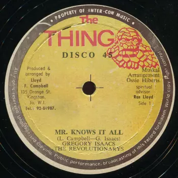 Mr. Knows It All