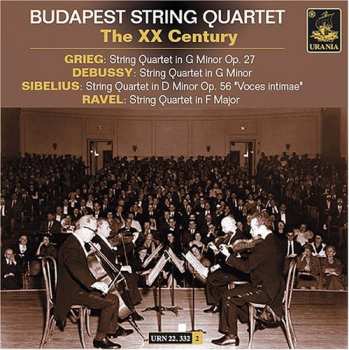 Album Grieg / Debussy / Sibelius / Budapest String: Xx Century Repertoire