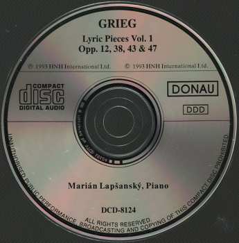 CD Edvard Grieg: Lyric Pieces Vol. 1