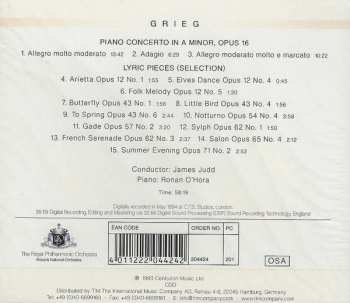 CD Edvard Grieg: Piano Concerto In A Minor, Op. 16 / Lyric Pieces (Selection)