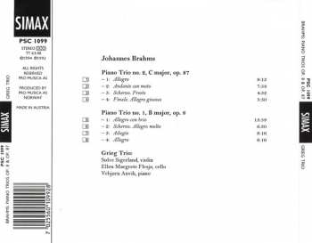 CD Johannes Brahms: Piano Trios Op. 8 & Op. 87