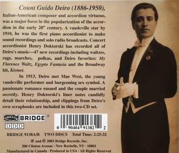 2CD Guido Deiro: Vaudeville Accordion Classics - The Complete Works Of Guido Deiro