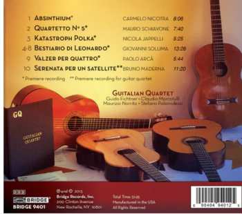 CD Guitalian Quartet: Contemporary Italian Music For Guitar Quartet
