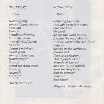 CD Musica Vitae: Solflöjt 4 (Sun-Flute 4 - Sonnenflöte 4 - Flûte Soleil 4)