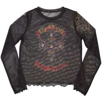 Merch Guns N' Roses: Guns N' Roses Ladies Crop Top: Appetite For Destruction (mesh) (xx-small) XXS