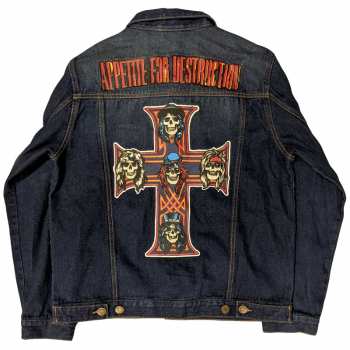 Merch Guns N' Roses: Guns N' Roses Unisex Denim Jacket: Appetite For Destruction (back Print) (small) S
