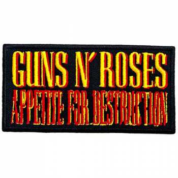 Merch Guns N' Roses: Felvarró Appetite For Destruction