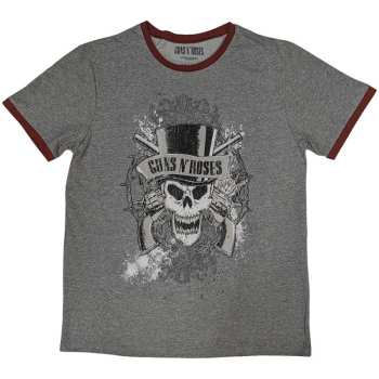 Merch Guns N' Roses: Guns N' Roses Unisex Ringer T-shirt: Faded Skull (small) S