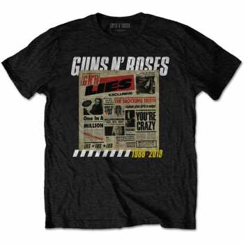 Merch Guns N' Roses: Póló Lies Track List 