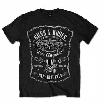 Merch Guns N' Roses: Póló Paradise City Label 