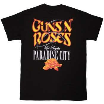 Merch Guns N' Roses: Guns N' Roses Unisex T-shirt: Paradise City (black) (back Print) (small) S