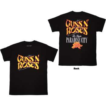 Merch Guns N' Roses: Guns N' Roses Unisex T-shirt: Paradise City (black) (back Print) (small) S