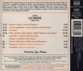 CD Jesús Guridi: Piano Works (Danzas Viejas • Cantos Populares Vascos)
