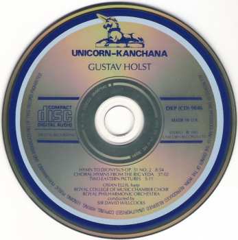 CD The Royal Philharmonic Orchestra: Hymns From The Rig Veda / Two Eastern Pictures / Hymn To Dionysus PIC