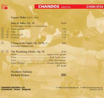 CD Gustav Holst: The Wandering Scholar · Suite de Ballet · A Song Of The Night
