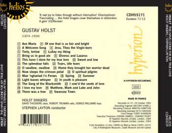 CD Gustav Holst: This Have I Done For My True Love - Partsongs By Gustav Holst