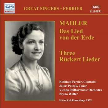 CD Wiener Philharmoniker: Das Lied Von Der Erde / Three Rückert Lieder