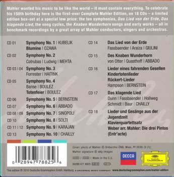18CD/Dobozkészlet Gustav Mahler: Gustav Mahler - Complete Edition LTD