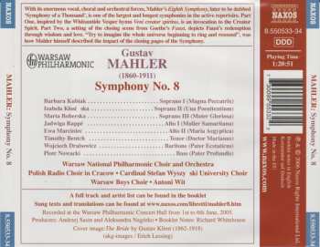 2CD Gustav Mahler: Symphony No. 8 'Symphony Of A Thousand'