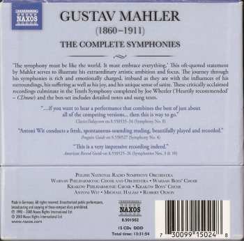 15CD/Dobozkészlet Gustav Mahler: The Complete Symphonies