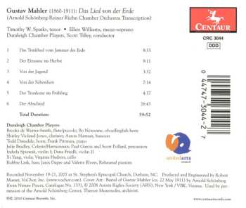 CD Gustav Mahler: Das Lied Von Der Erde