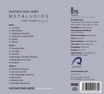 CD Gustavo Díaz-Jerez: Metaludios For Piano Books I-III