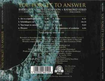 CD You Forget To Answer