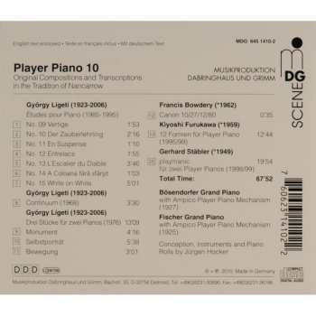 CD György Ligeti: Player Piano 10 • Original Compositions And Transcriptions In The Tradition Of Nancarrow